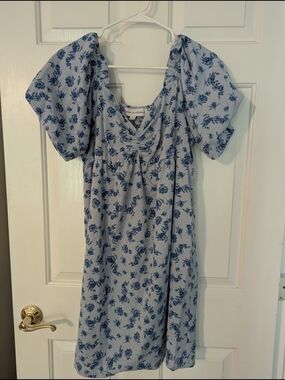 Emma & Michele | Dresses | Emma Michele Satin Tiered Ruffled Mini Pink Berry Dress Medium Smocked Waist